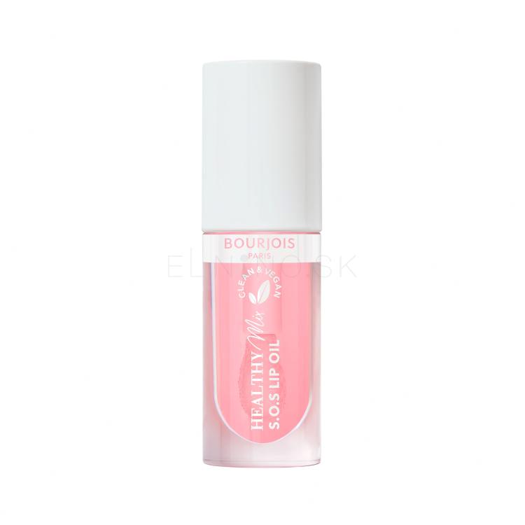 BOURJOIS Paris Healthy Mix Clean &amp; Vegan S.O.S Lip Oil Olej na pery pre ženy 4,5 ml Odtieň 1 Douceur De Rose