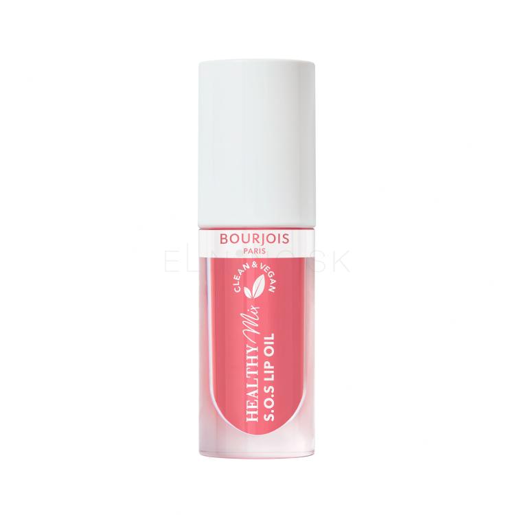 BOURJOIS Paris Healthy Mix Clean &amp; Vegan S.O.S Lip Oil Olej na pery pre ženy 4,5 ml Odtieň 4 Pink Passion