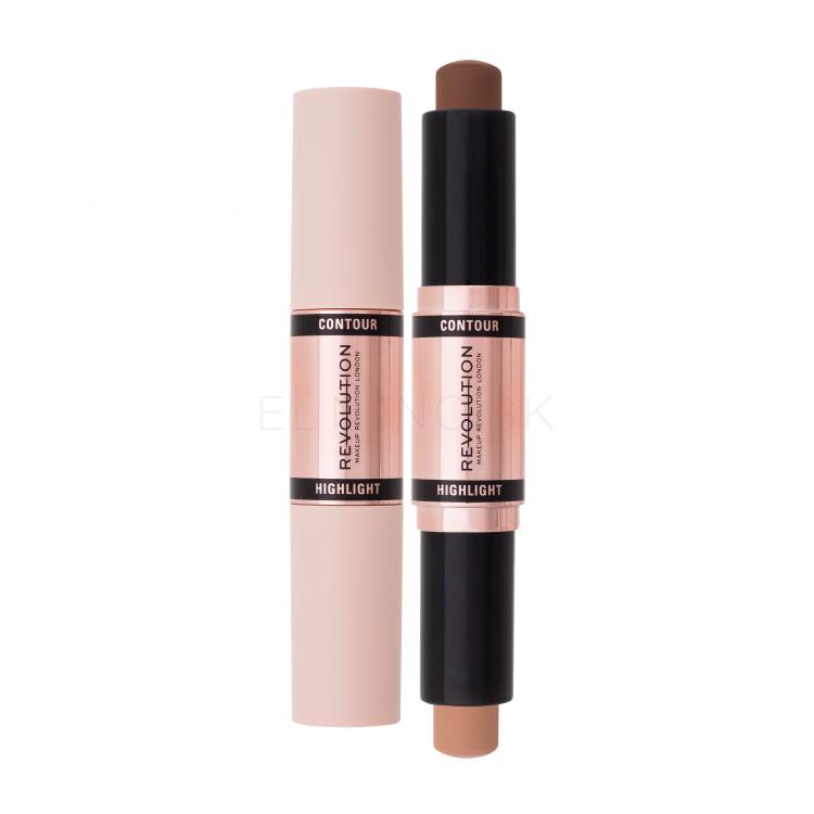 Makeup Revolution London Contour Double Ended Contour Stick Korektor pre ženy 4,3 g Odtieň Dark