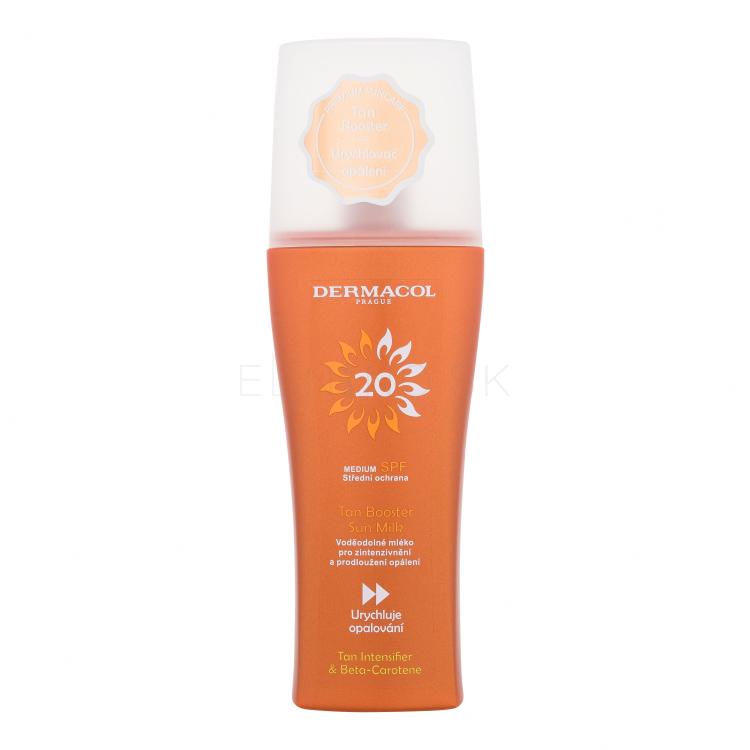 Dermacol Sun Milk Tan Booster SPF20 Opaľovací prípravok na telo 200 ml