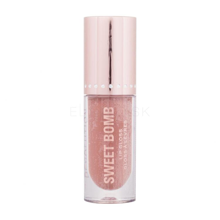 Makeup Revolution London Y2K Baby Sweet Bomb Lip Gloss Lesk na pery pre ženy 4,5 ml Odtieň Strawberry Swirl Nude