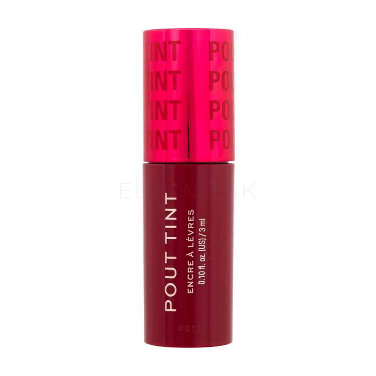 Makeup Revolution London Pout Tint Lesk na pery pre ženy 3 ml Odtieň Sizzlin Red