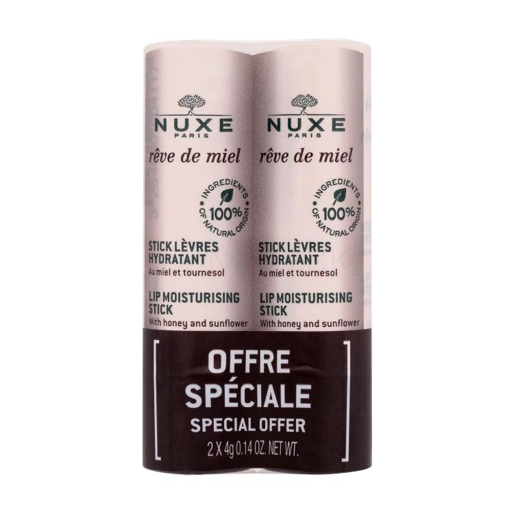 NUXE Rêve de Miel Lip Moisturising Stick Balzam na pery pre ženy 2x4 g