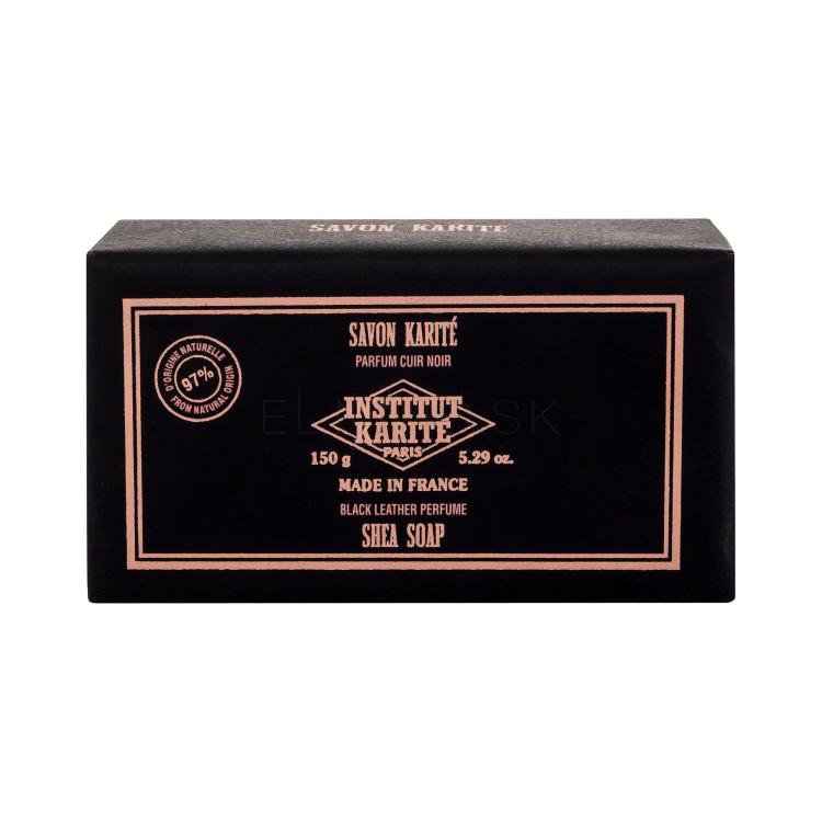 Institut Karité Shea Soap Black Leather Tuhé mydlo pre ženy 150 g