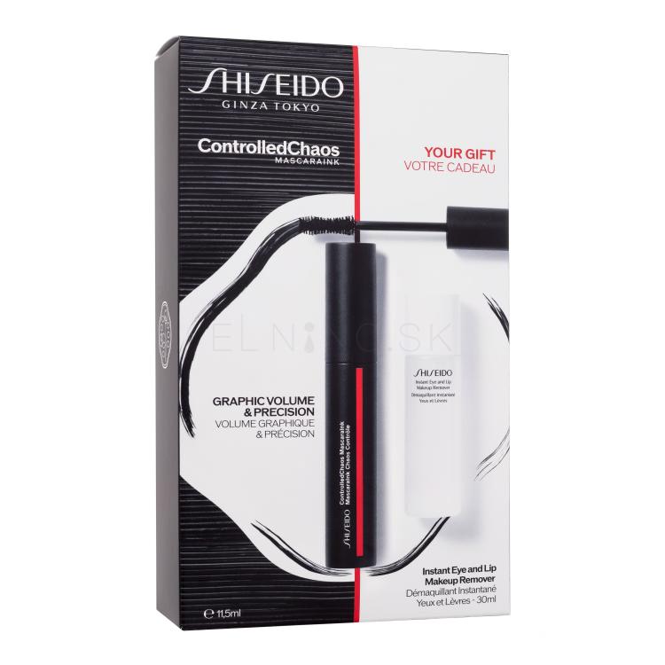 Shiseido ControlledChaos MascaraInk Darčeková kazeta špirála ControlledChaos MascaraInk 11,5 ml + odličovací prípravok Instant Eye and Lip Makeup Remover 30 ml