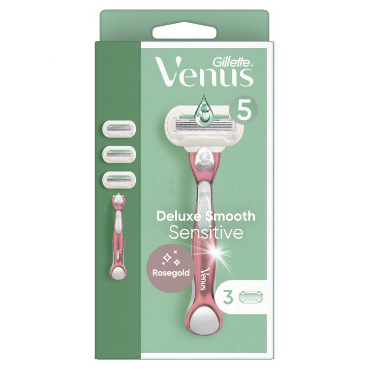 Gillette Venus Deluxe Smooth Sensitive Holiaci strojček pre ženy Set