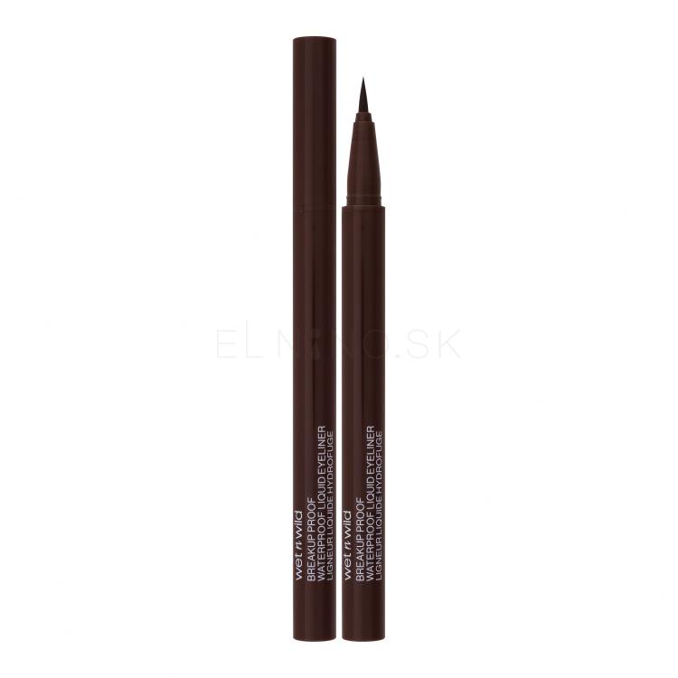 Wet n Wild Breakup Proof Waterproof Liquid Eyeliner Očná linka pre ženy 0,9 ml Odtieň Brown