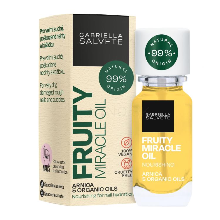 Gabriella Salvete Natural Nail Care Fruity Miracle Oil Starostlivosť na nechty pre ženy 11 ml