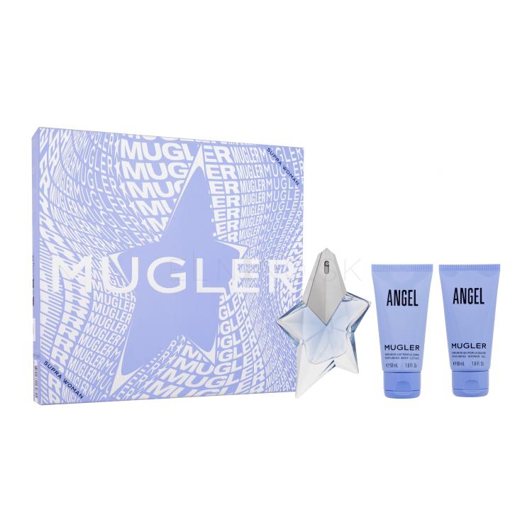 Mugler Angel SET3 Darčeková kazeta parfumovaná voda 25 ml + telové mlieko 50 ml + sprchovací gél 50 ml