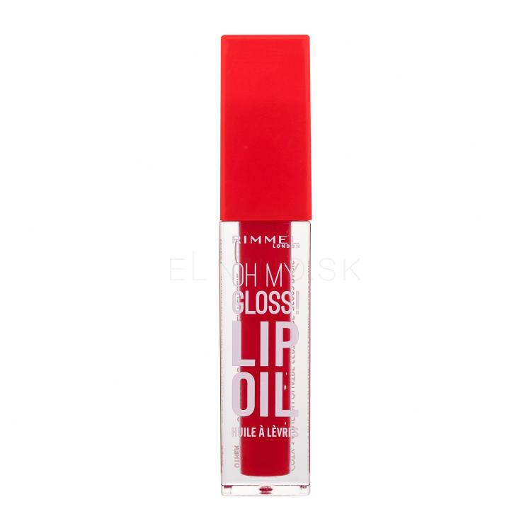 Rimmel London Oh My Gloss! Lip Oil Olej na pery pre ženy 4,5 ml Odtieň 004 Vivid Red