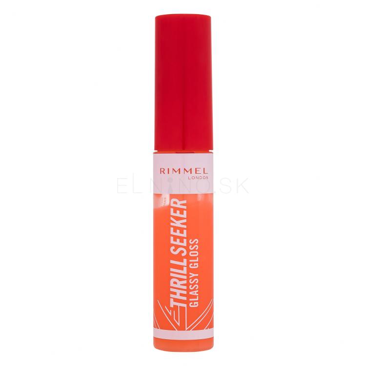 Rimmel London Thrill Seeker Glassy Gloss Lesk na pery pre ženy 11 ml Odtieň 250 Peachy Vibes