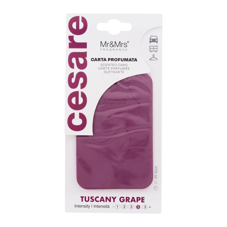 Mr&amp;Mrs Fragrance Cesare Scented Card Tuscany Grape Vôňa do auta 1 ks