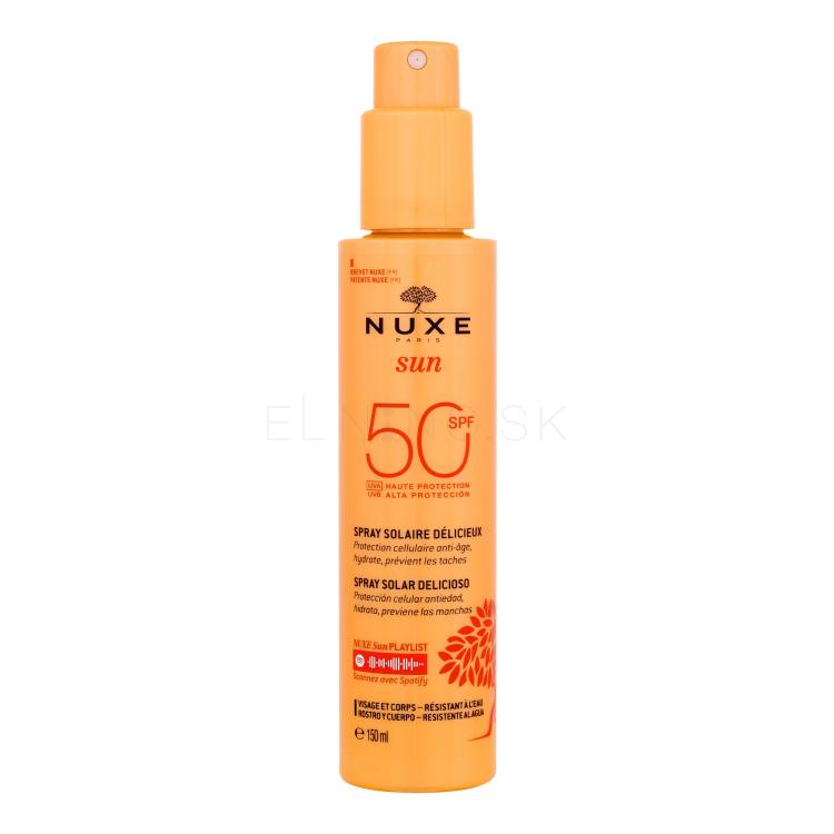 NUXE Sun Delicious Spray SPF50 Opaľovací prípravok na telo 150 ml tester