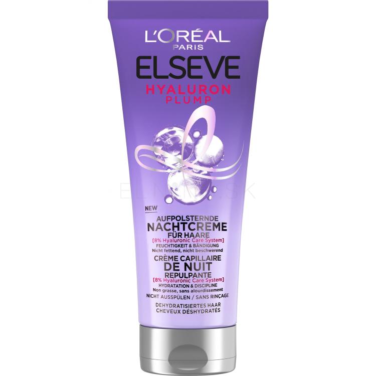 L&#039;Oréal Paris Elseve Hyaluron Plump Night Cream Maska na vlasy pre ženy 200 ml