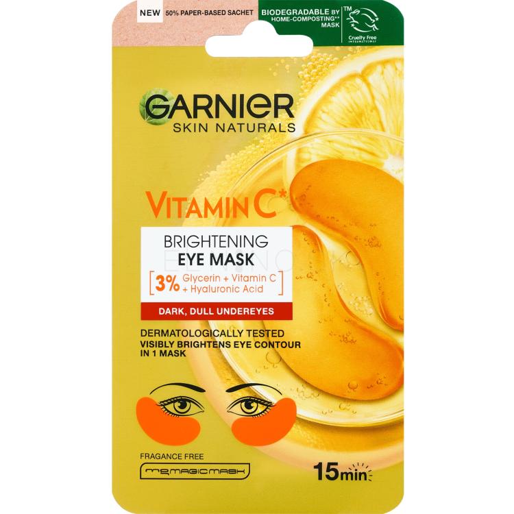 Garnier Skin Naturals Vitamin C Brightening Eye Mask Maska na oči pre ženy 1 ks