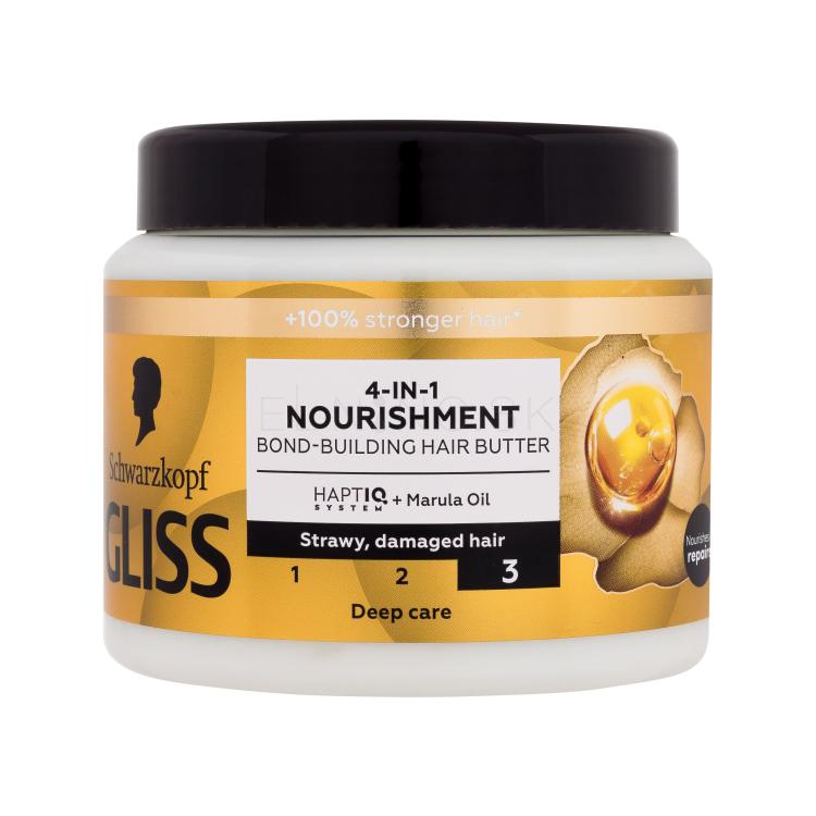 Schwarzkopf Gliss Nourishment 4-in-1 Hair Butter Maska na vlasy pre ženy 400 ml