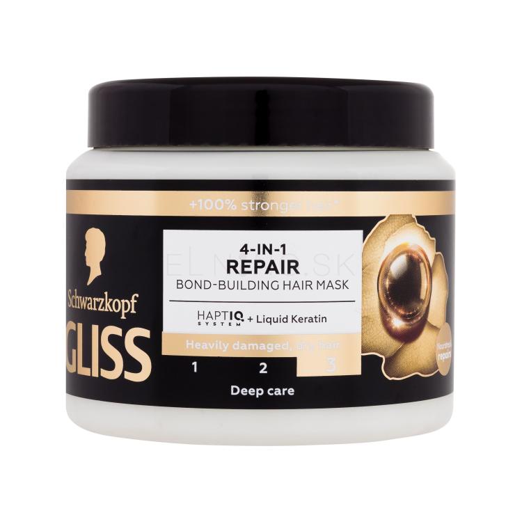 Schwarzkopf Gliss Repair 4-in-1 Hair Mask Maska na vlasy pre ženy 400 ml