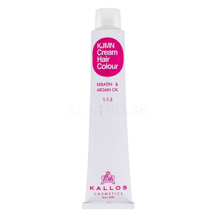 Kallos Cosmetics KJMN Cream Hair Colour Keratin &amp; Argan Oil Farba na vlasy pre ženy 100 ml Odtieň 6.53 Chocolate