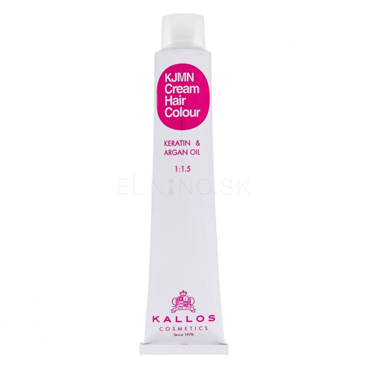 Kallos Cosmetics KJMN Cream Hair Colour Keratin &amp; Argan Oil Farba na vlasy pre ženy 100 ml Odtieň 10.1 Platinum Ash Blond