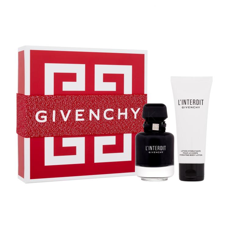 Givenchy L&#039;Interdit Intense Darčeková kazeta parfumovaná voda 50 ml + telové mlieko 75 ml