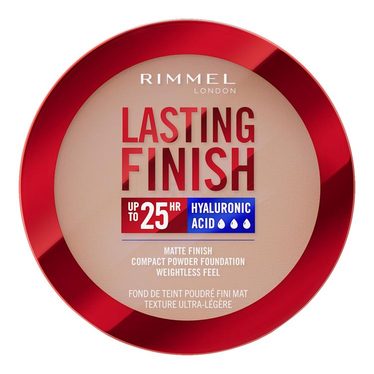 Rimmel London Lasting Finish 25H Compact Powder Foundation SPF20 Make-up pre ženy 7 g Odtieň 006 Rose Vanilla