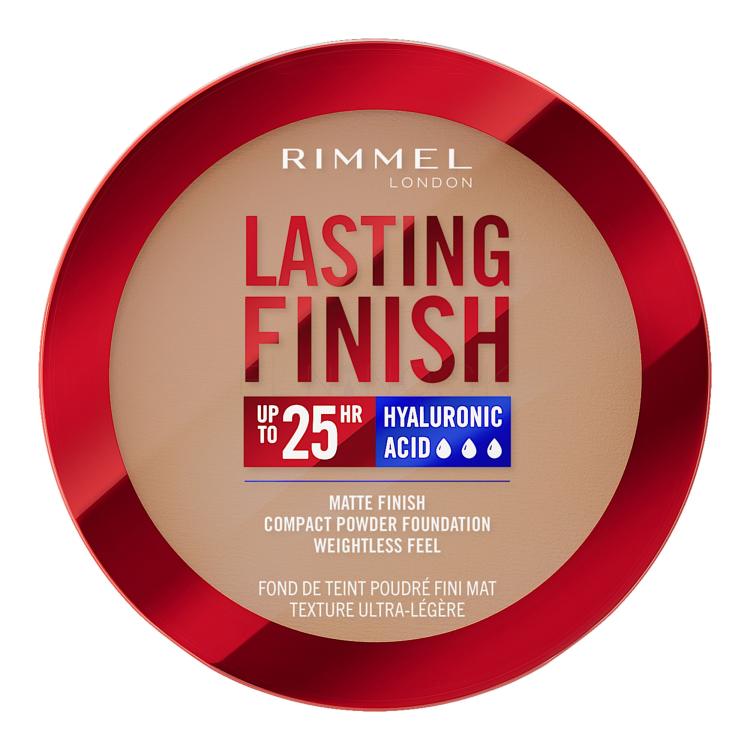 Rimmel London Lasting Finish 25H Compact Powder Foundation SPF20 Make-up pre ženy 7 g Odtieň 010 Latte