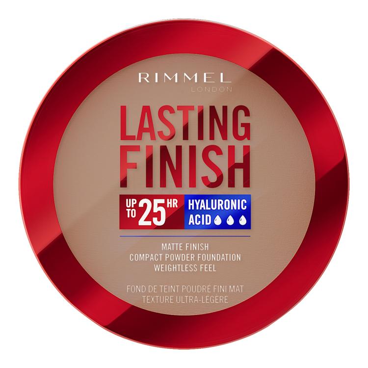 Rimmel London Lasting Finish 25H Compact Powder Foundation SPF20 Make-up pre ženy 7 g Odtieň 011 Caramel