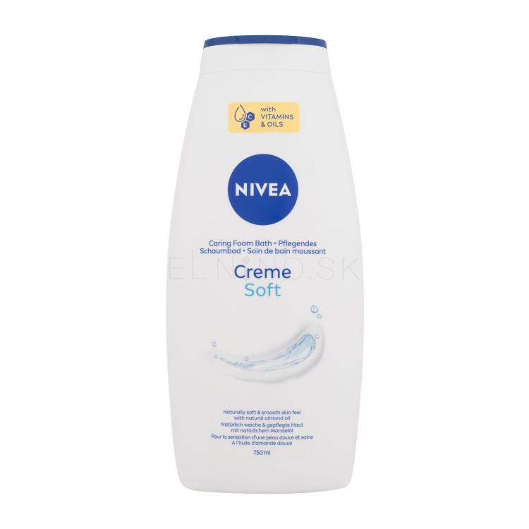 Nivea Creme Soft Caring Foam Bath Pena do kúpeľa pre ženy 750 ml