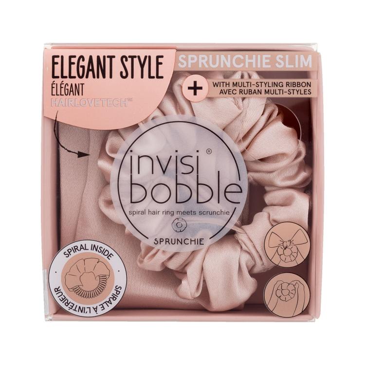 Invisibobble Sprunchie Slim + Multi-Styling Ribbon Gumička na vlasy pre ženy 1 ks Odtieň Ballerina Bow