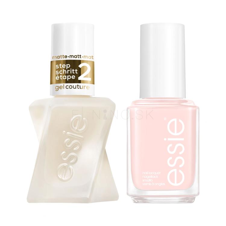 Set Lak na nechty Essie Nail Lacquer + Lak na nechty Essie Gel Couture Top Coat