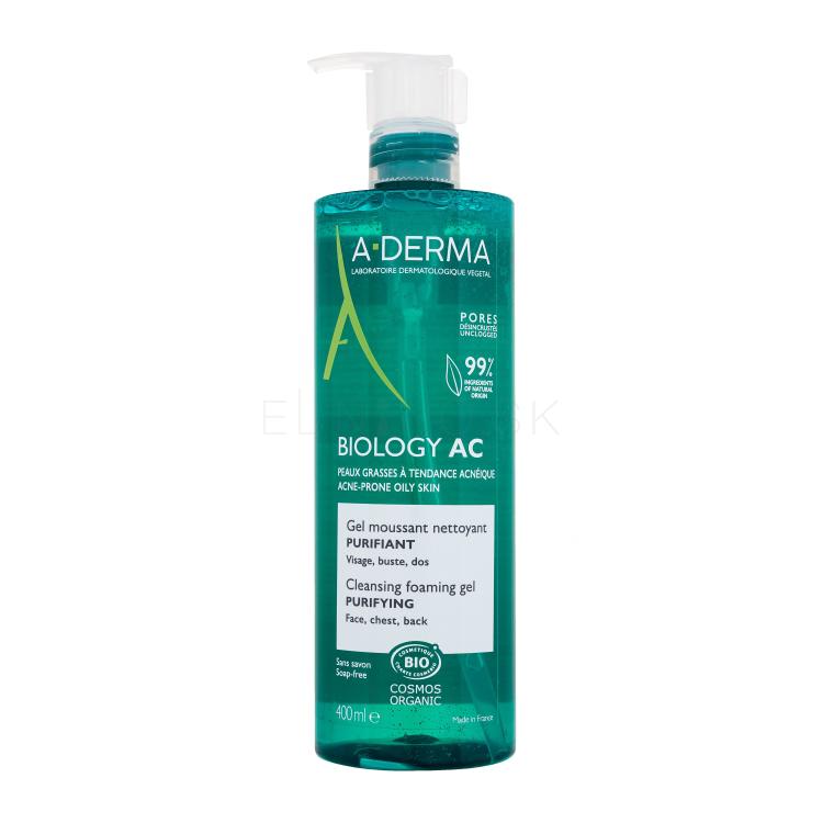 A-Derma Biology AC Cleansing Foaming Gel Čistiaci gél pre ženy 400 ml