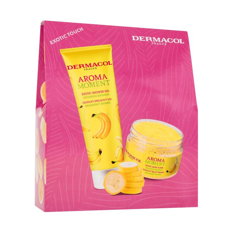 Dermacol Aroma Moment Bahamas Banana Darčeková kazeta sprchovací gél Bahamas Banana 250 ml + telový peeling Bahamas Banana 200 g