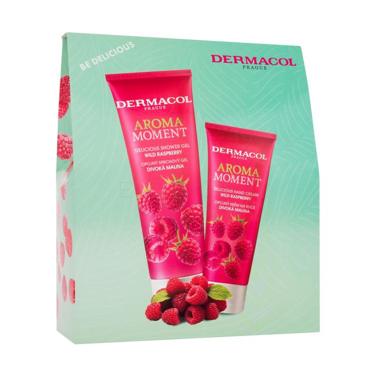 Dermacol Aroma Moment Wild Raspberry Darčeková kazeta sprchovací gél Wild Raspberry 250 ml + krém na ruky Wild Raspberry 100 ml