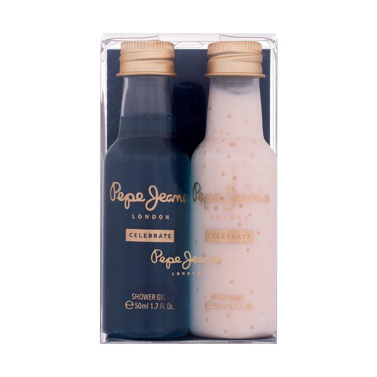 Pepe Jeans Celebrate Darčeková kazeta sprchovací gél 50 ml + balzam po holení 50 ml