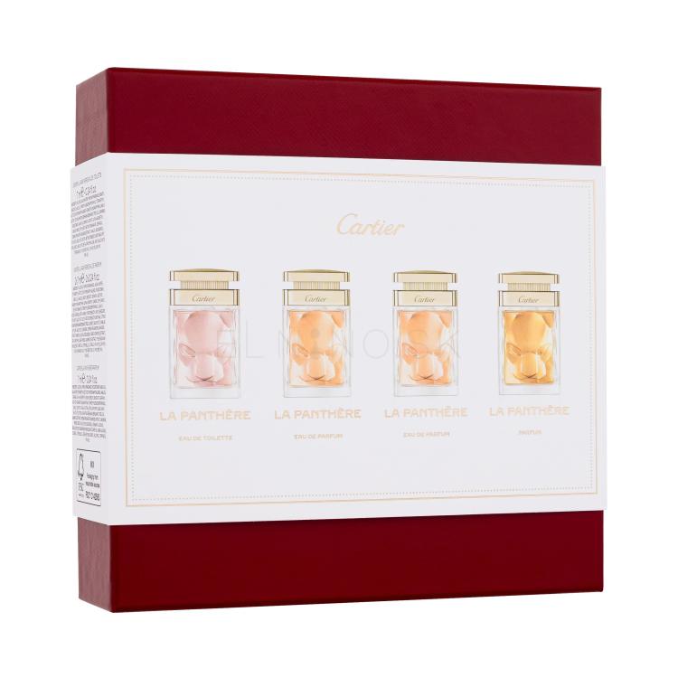 Cartier La Panthère Darčeková kazeta parfumovaná voda 2 x 7 ml + parfum 7 ml + toaletná voda 7 ml