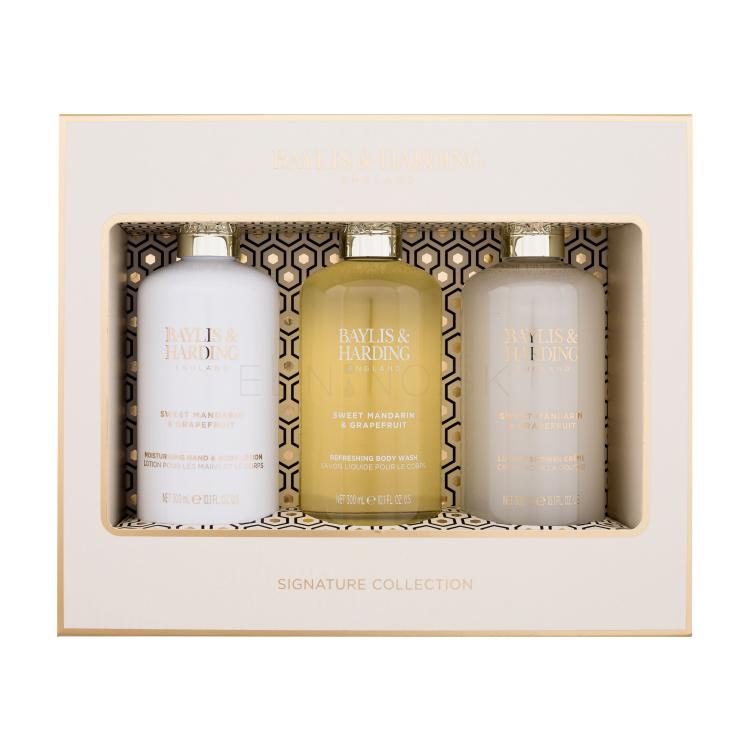 Baylis &amp; Harding Sweet Mandarin &amp; Grapefruit Signature Collection Darčeková kazeta sprchovací gél 300 ml + telové mlieko 300 ml + sprchovací krém 300 ml