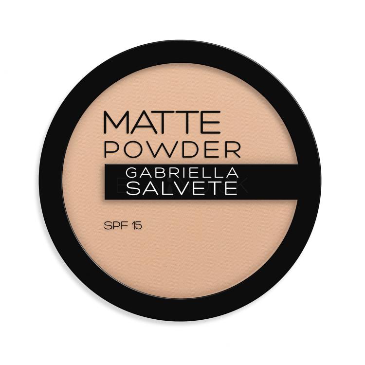 Gabriella Salvete Matte Powder SPF15 Púder pre ženy 8 g Odtieň 02 poškodená krabička