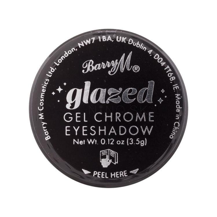 Barry M Glazed Gel Chrome Eyeshadow Očný tieň pre ženy 3,5 g Odtieň So Enticing