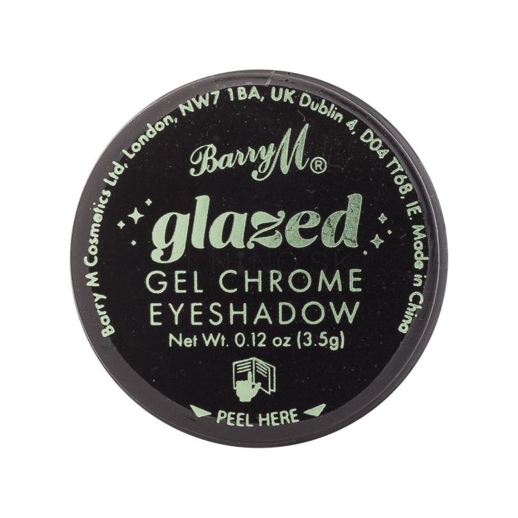 Barry M Glazed Gel Chrome Eyeshadow Očný tieň pre ženy 3,5 g Odtieň So Charming