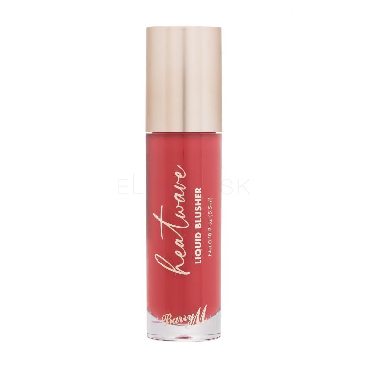 Barry M Heatwave Liquid Blusher Lícenka pre ženy 5,5 ml Odtieň Retreat