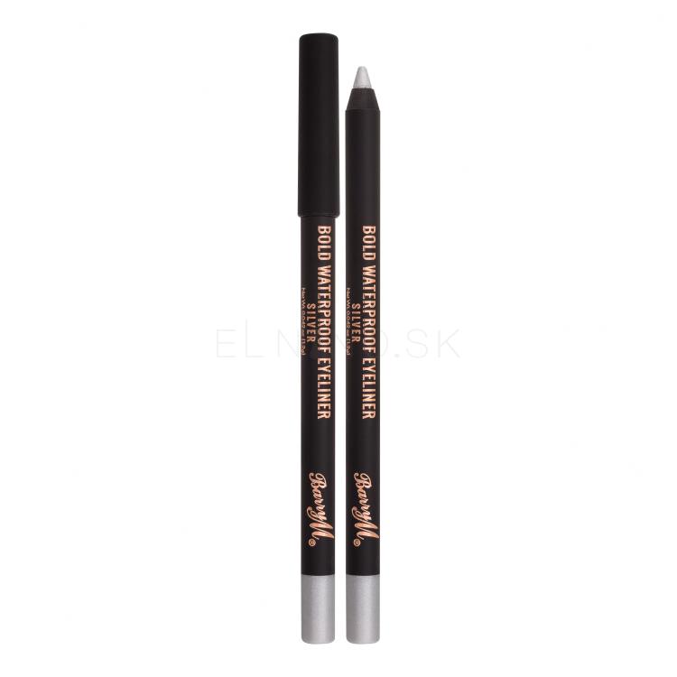 Barry M Bold Waterproof Eyeliner Ceruzka na oči pre ženy 1,2 g Odtieň Silver