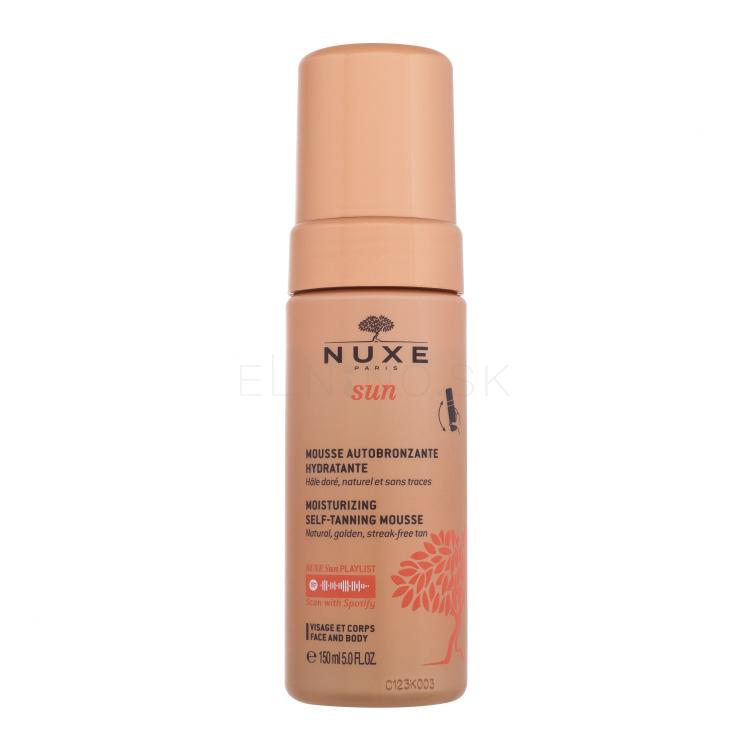 NUXE Sun Moisturizing Self-Tanning Mousse Samoopaľovací prípravok 150 ml