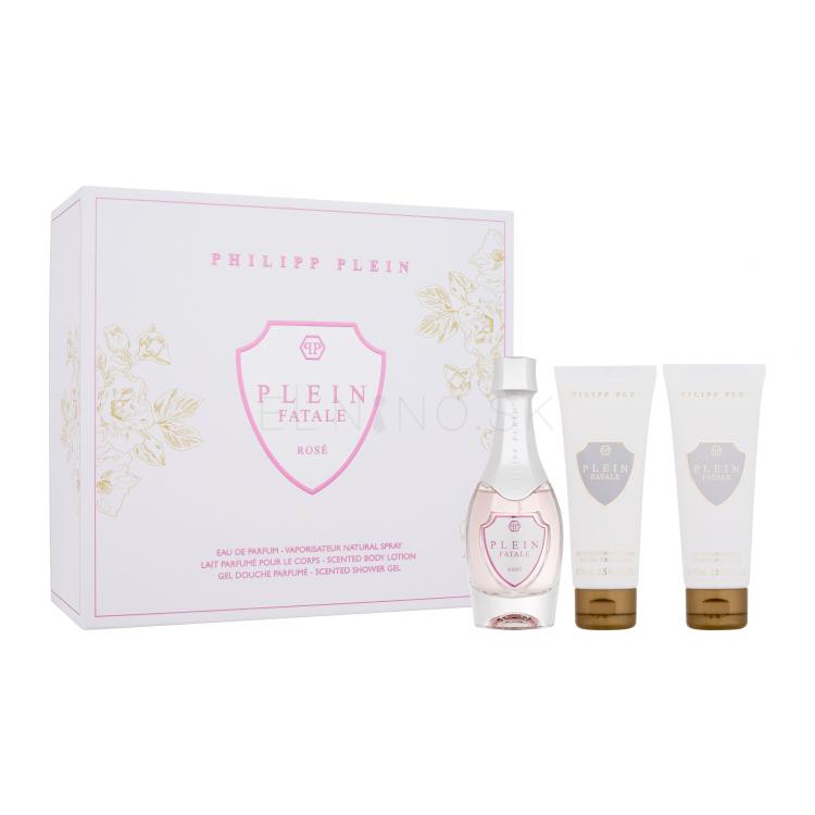 Philipp Plein Plein Fatale Rosé Darčeková kazeta parfumovaná voda 50 ml + telové mlieko 75 ml + telové mlieko 75 ml