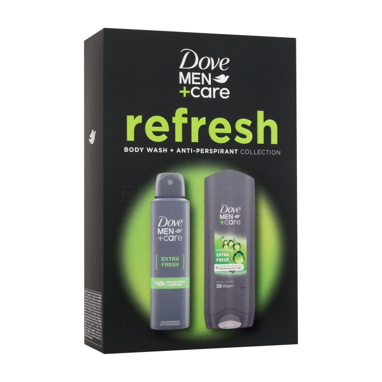 Dove Men + Care Extra Fresh Darčeková kazeta sprchovací gél Men Care Extra Fresh 250 ml + antiperspirant Men Care Extra Fresh 48H 150 ml