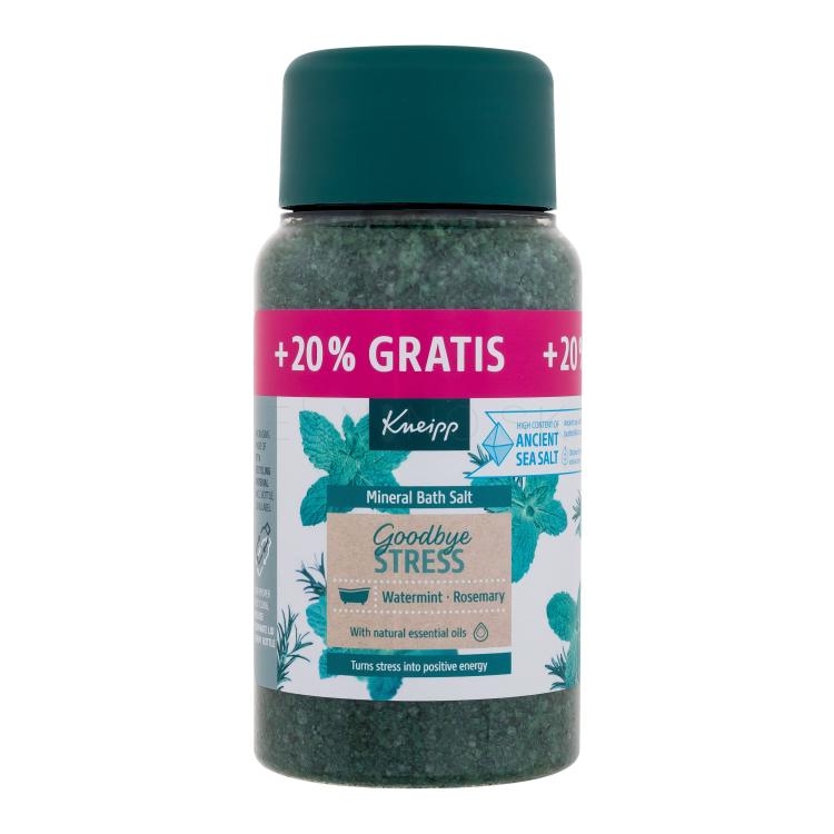 Kneipp Goodbye Stress Mineral Bath Salt Kúpeľová soľ 600 g poškodený obal