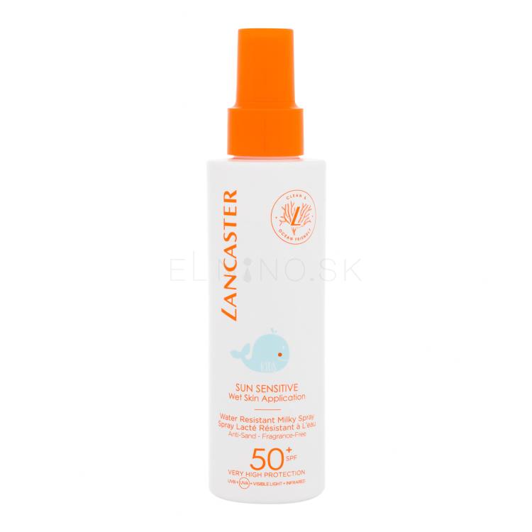 Lancaster Sun Sensitive Water Resistant Milky Spray SPF50+ Opaľovací prípravok na telo pre deti 150 ml poškodená krabička