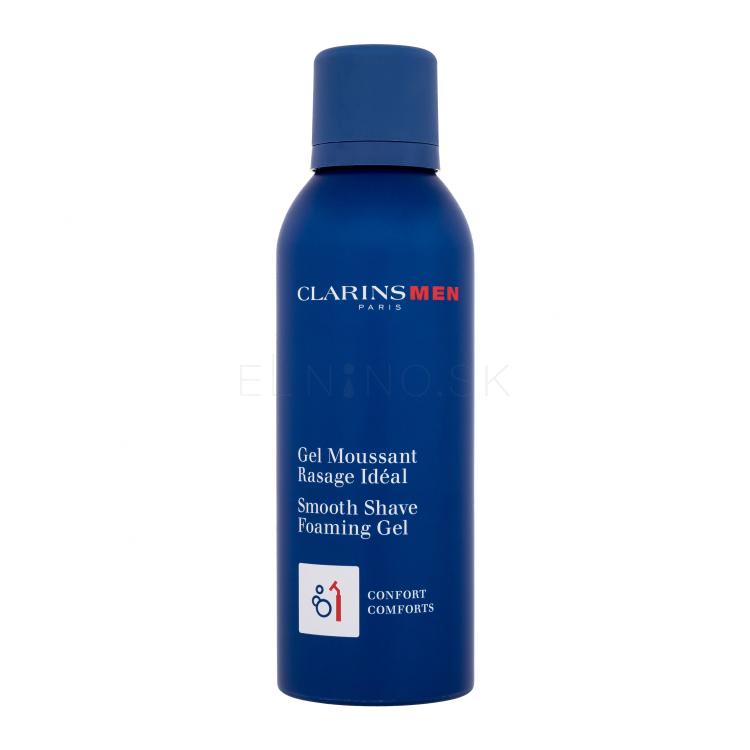 Clarins Men Smooth Shave Foaming Gel Gél na holenie pre mužov 150 ml poškodená krabička