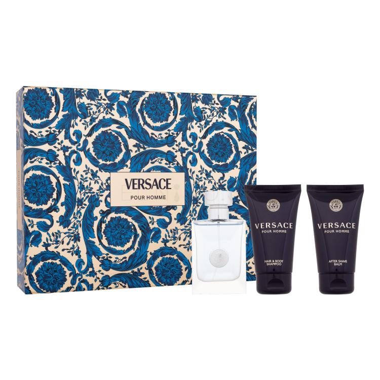 Versace Pour Homme SET2 Darčeková kazeta toaletná voda 50 ml + sprchovací gél 50 ml + balzam po holení 50 ml