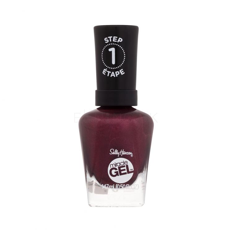 Sally Hansen Miracle Gel Lak na nechty pre ženy 14,7 ml Odtieň 482 Walk The Wine