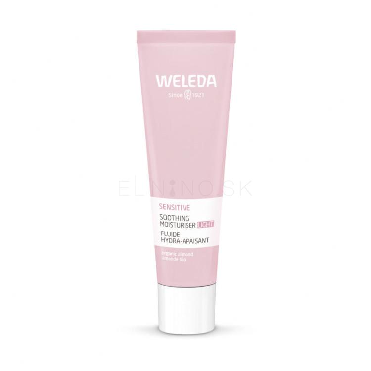 Weleda Sensitive Soothing Moisturiser Light Denný pleťový krém pre ženy 30 ml